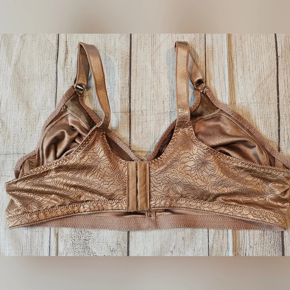 BALI Bra Wirefree Size 42C Double Support All Around Lingerie Flexible Support - Picture 2 of 7